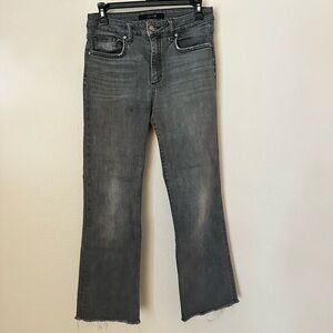Joe’s Jeans Women's Gray Wide-Leg Cropped Jeans
